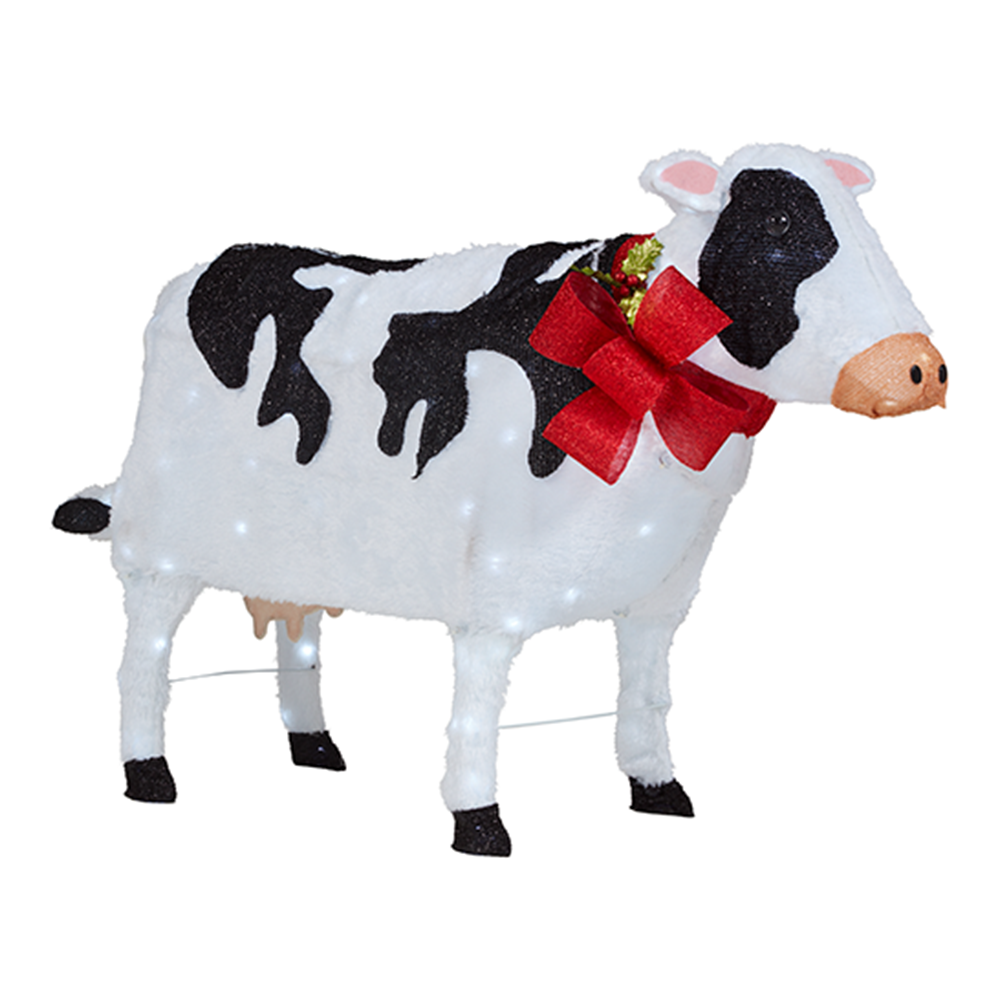 55 in. W Christmas Cow Yard Decoration with LED Lights – Nail It Handyman